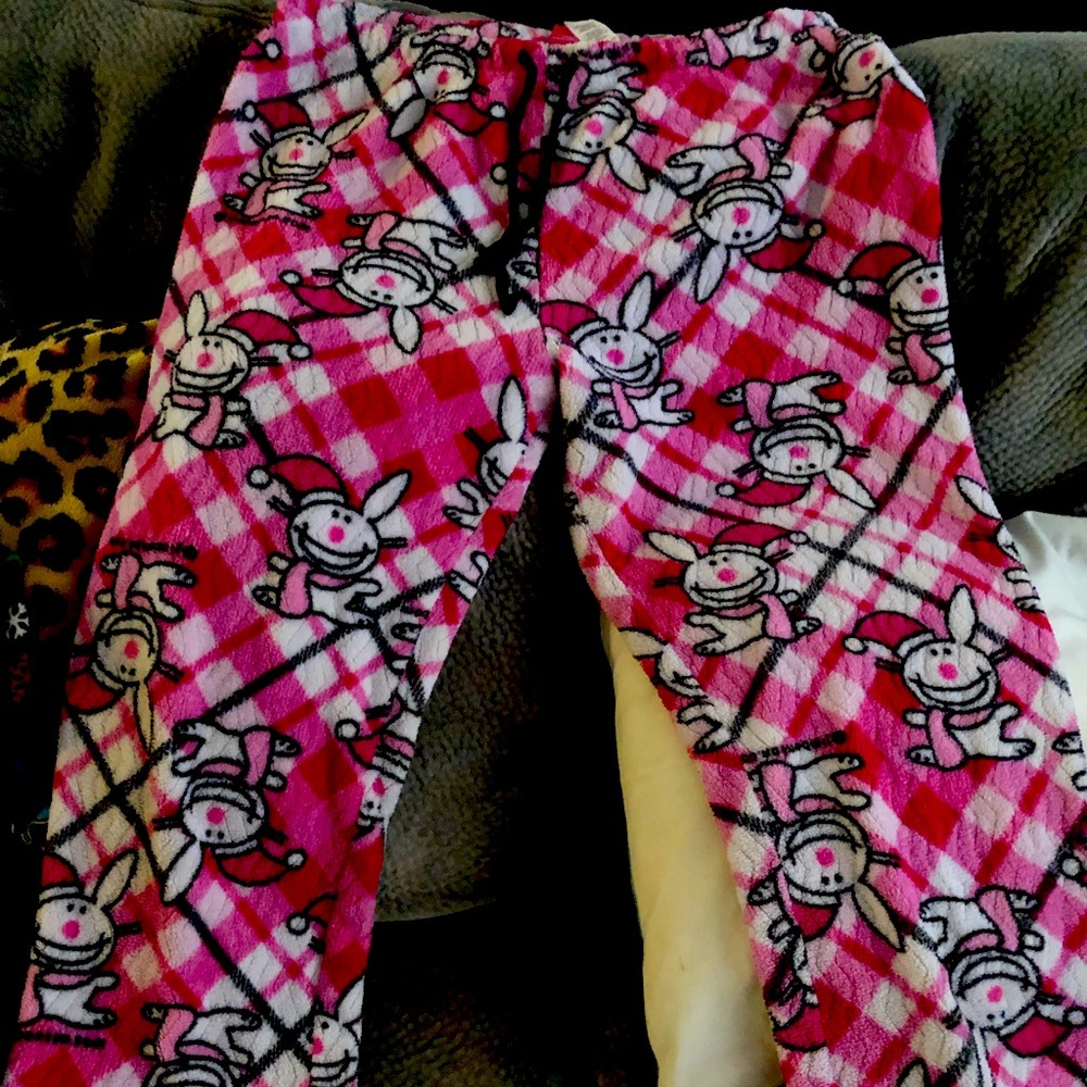 Happy bunny PJ pants 2XL fleece